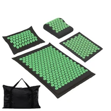 Acupressure Mat and Pillow Set with Carrying Bag - Acupuncture Mat for Neck &...