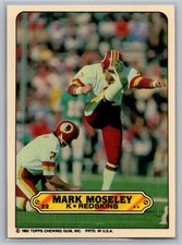 1983 Topps #22 Mark Moseley Stickers