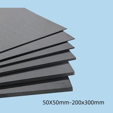 0.2mm 0.5mm 1mm 1.5mm 2mm 3mm 4mm 5mm Carbon Fiber Fibre Board Sheet 50mm-300mm