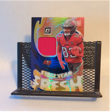 Panini 2025 Donruss Optic Tez Johnson FY Fresh Prizm RC Mem FYFBH-TJN