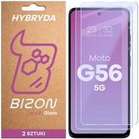 Elastyczne SzkłO Hybrydowe Bizon Glass Mule Duo Do Motorola Moto G56 5G [2 Pack]