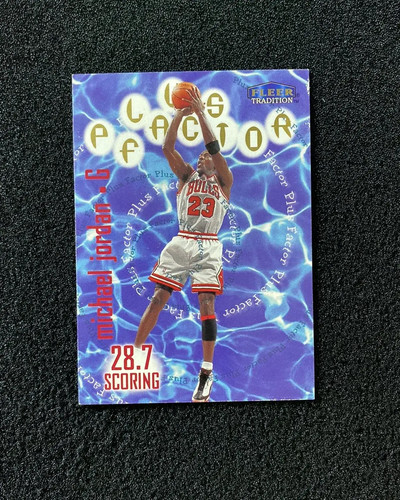 1998-99 Fleer Tradition Plus Factor Michael Jordan #142 Chicago Bulls IO25