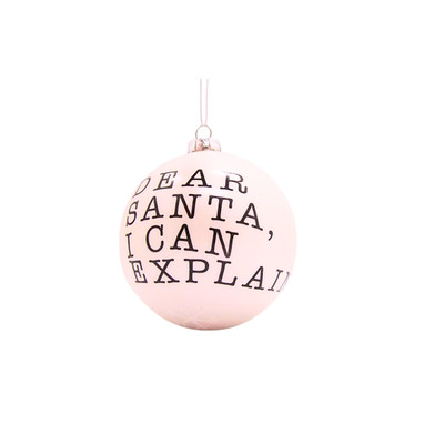 RAZ Dear Santa, I Can Explain Ornament, 6 Inches