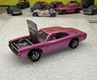 Hot Wheels Redlines *RESTORED* Custom Dodge Charger Spectraflame Pink w/white