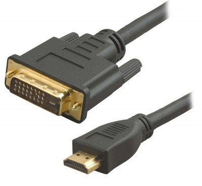 1,8m HDMI auf DVI Kabel Adapter HD 1080P Monitor LCD Screen TV PS3 - NEU