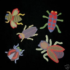RARE Pottery Barn Kids Max Bugs Beetles Insects Wallies Cutouts Decals!