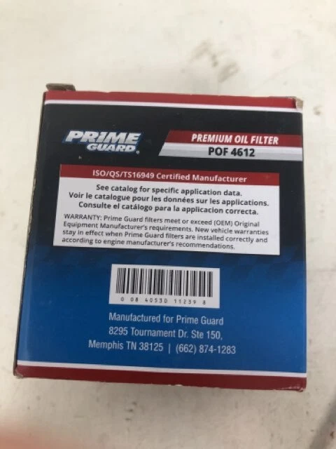 Prime Guard Premium Oil Filter POF 4612 - Image 2 of 4
