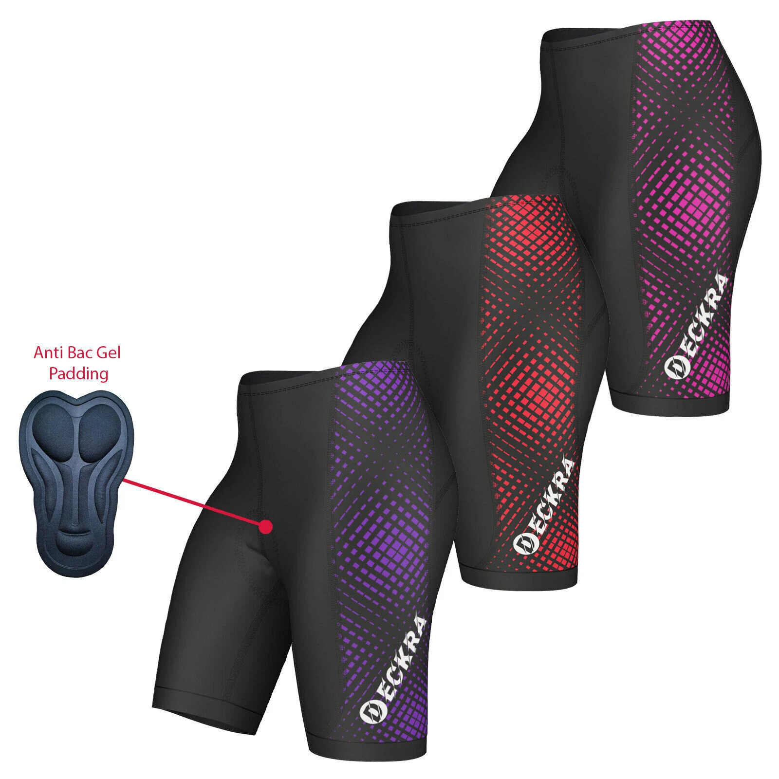 Womens Cycling Shorts 3D Gel Padded Summer Bicycle Riding Gym Biking Short Tight