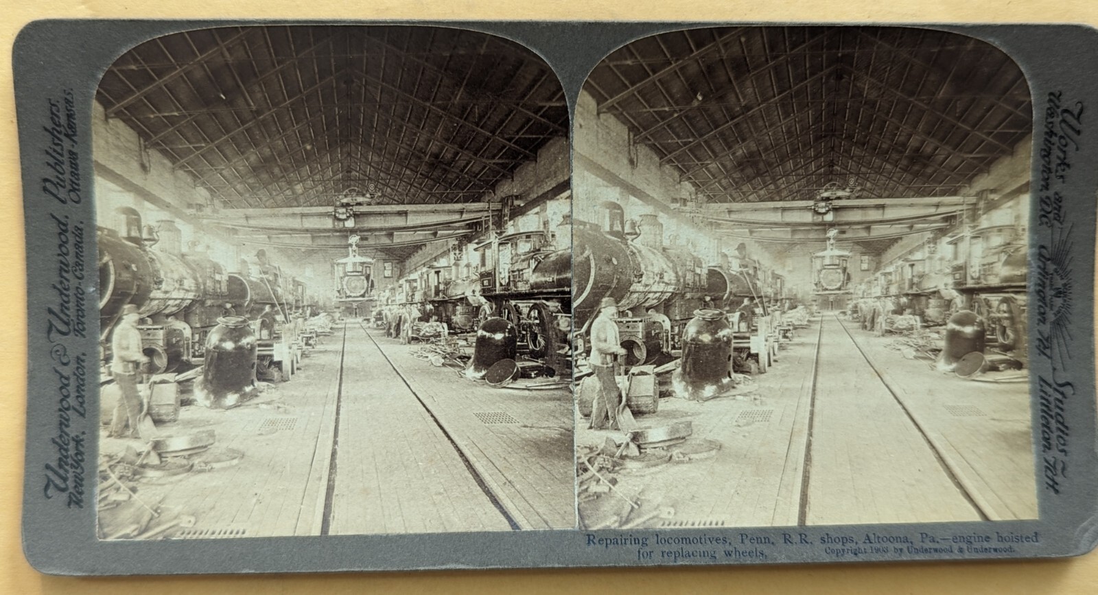 *EARLY 1903 PENNSYLVANIA RAILROAD SHOPS ALTOONA, PA