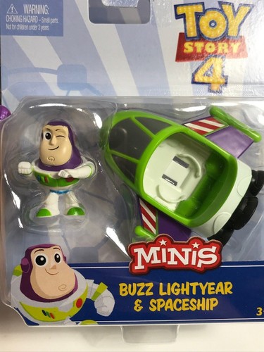 Disney Pixar Toy Story 4 Movie MINIS COMPLETE SET Woody, Duke, Bo Peep, & Buzz - Picture 9 of 12