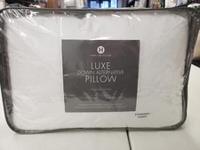 Hotel Collection Luxe Down-Alternative Medium Support Stand / Queen Pillow New