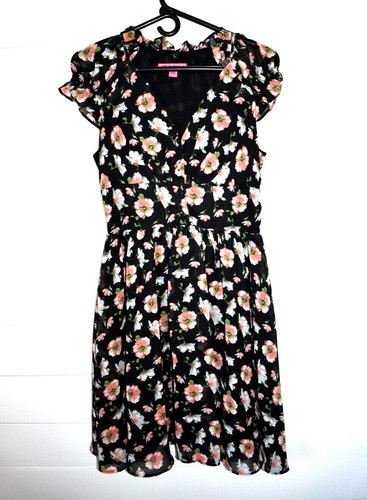 Betsey Johnson Floral Black Womens 