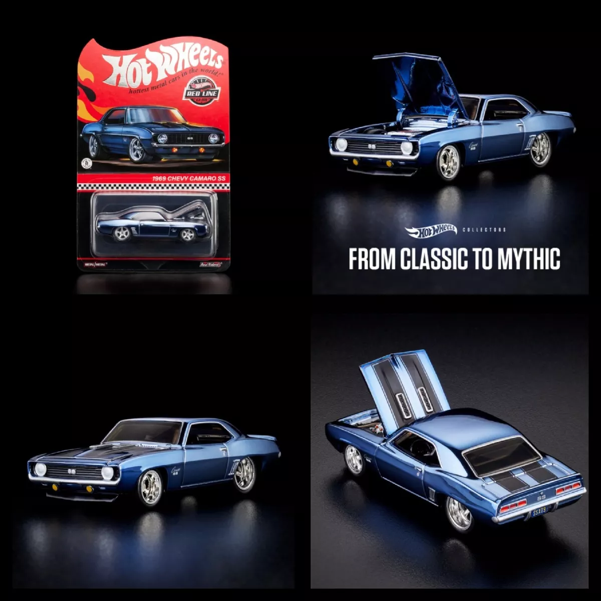 2023 Hot Wheels RLC Exclusive 🔥 1969 Chevy Camaro SS Blue IN HAND, SHIPS TODAY!