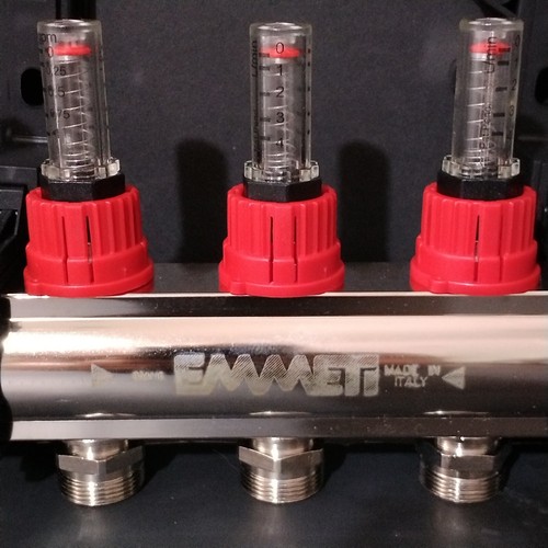 Emmeti Topway T2 Manifold 7 Loop Radiant Hot Water Underfloor Heating