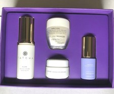 Tatcha 4 pc Set - Cleansing Oil/Rice Polish/Firming Serum/Silk Cream NEW