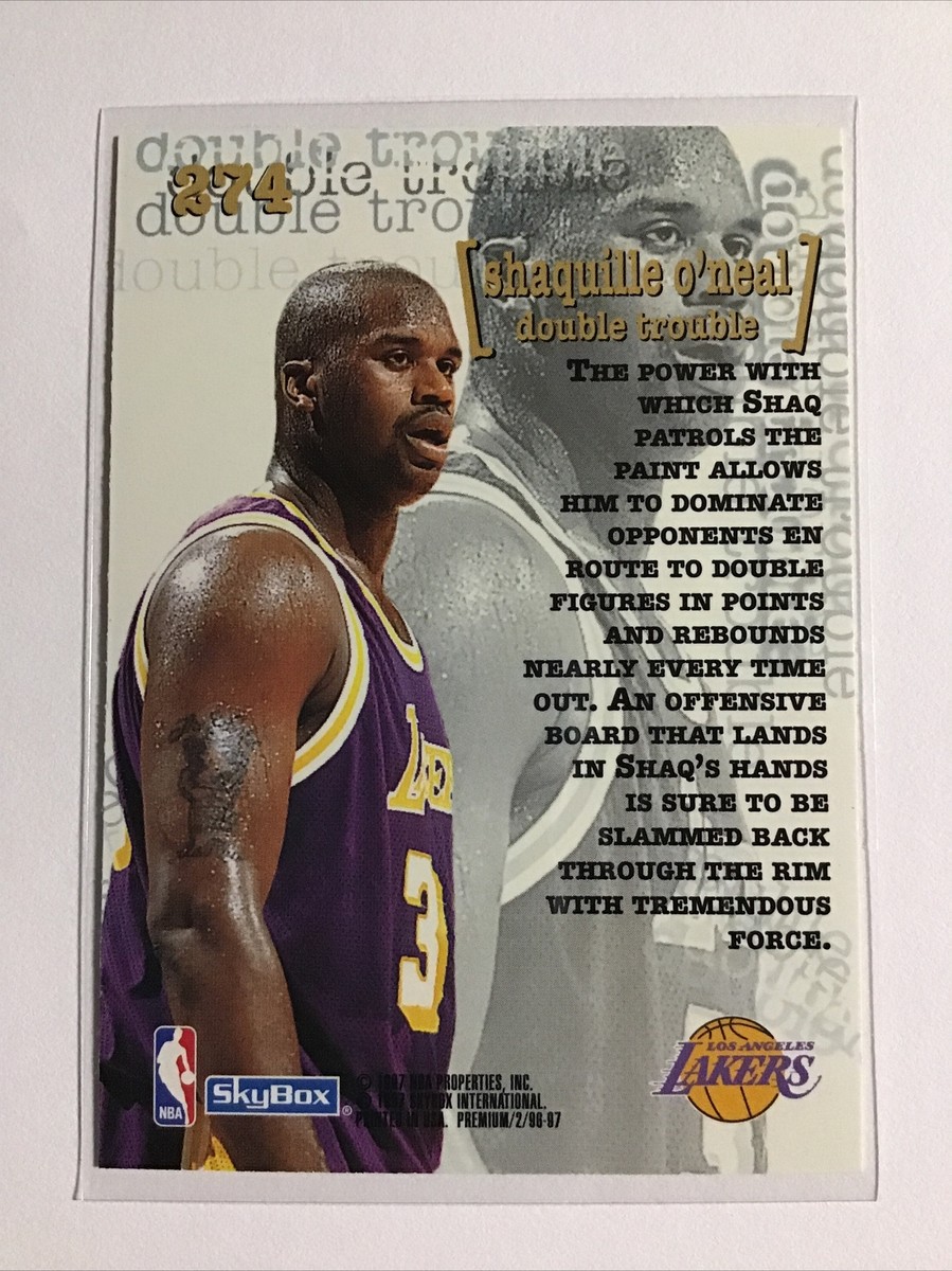 1997 Skybox Premium DOUBLE TROUBLE #274 Shaquille O'Neal SHAQ - NM