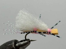 One Dozen (12) Sparkle Chubby Chernobyl Tan/Pink- Strike Fly Company