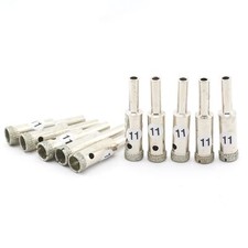 10Pcs 6-20mm Diamond Core Drill Bits Glass Hole Saw Masonry Tools for Stone Tile