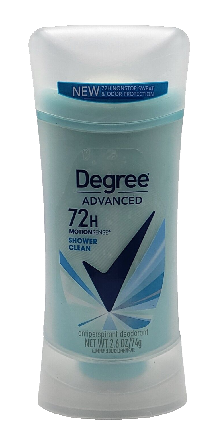 Degree MotionSense Shower Clean Antiperspirant Deodorant 2.6 Oz 