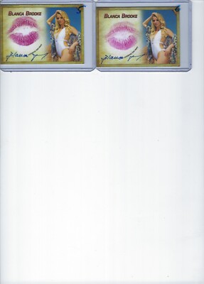 Blanca  Brooke Signed & Kissed Trading Card #5 Model Collector's Expo