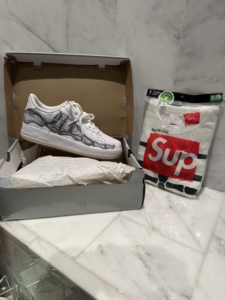 Supreme スケルトンデザイン サーマル supreme Hanes サーマル スケルトンプリント 骨 M ブラック｜Yahoo
