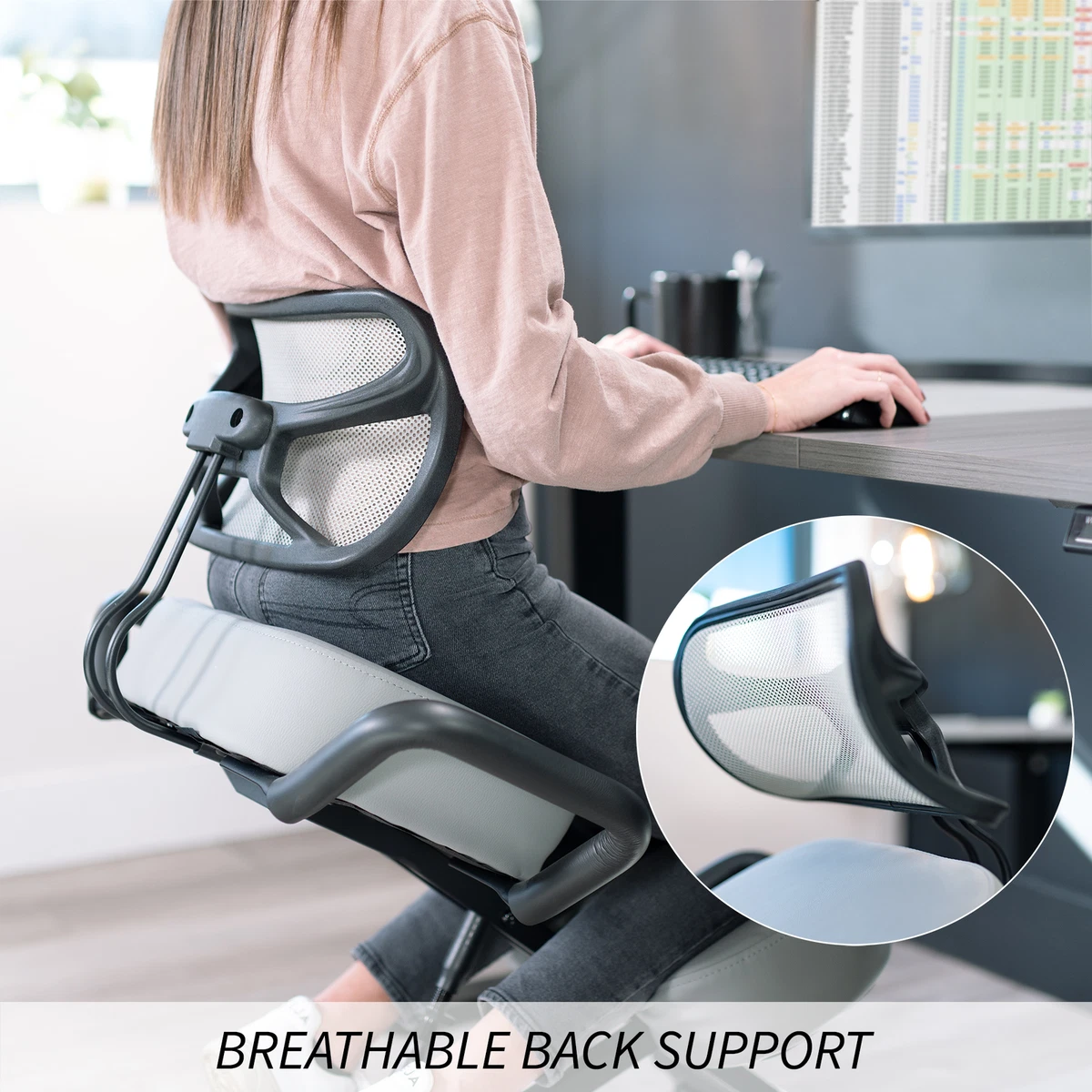 Back Support Office Chair - Flower Love  Ergonomic chair, Best office chair,  Kneeling chair