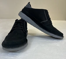 Clarks Men’s Black Brahnz Nubuck Sneakers 15522 Size 11.5M Benefits Charity FS