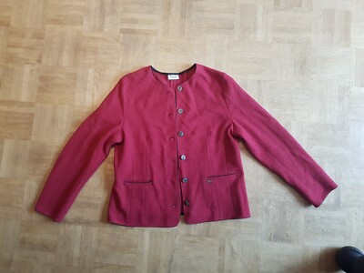 Damen Jacke aus Wolle dunkelrot * Gr. 42 von Boos