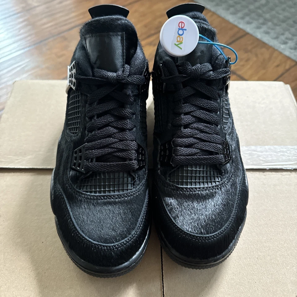 Nike Air Jordan IV G 4 Golf Negro Gato Pelo de Poni CU9981 001 Para hombres Talla 5/W6.5 Foto 4 de 4