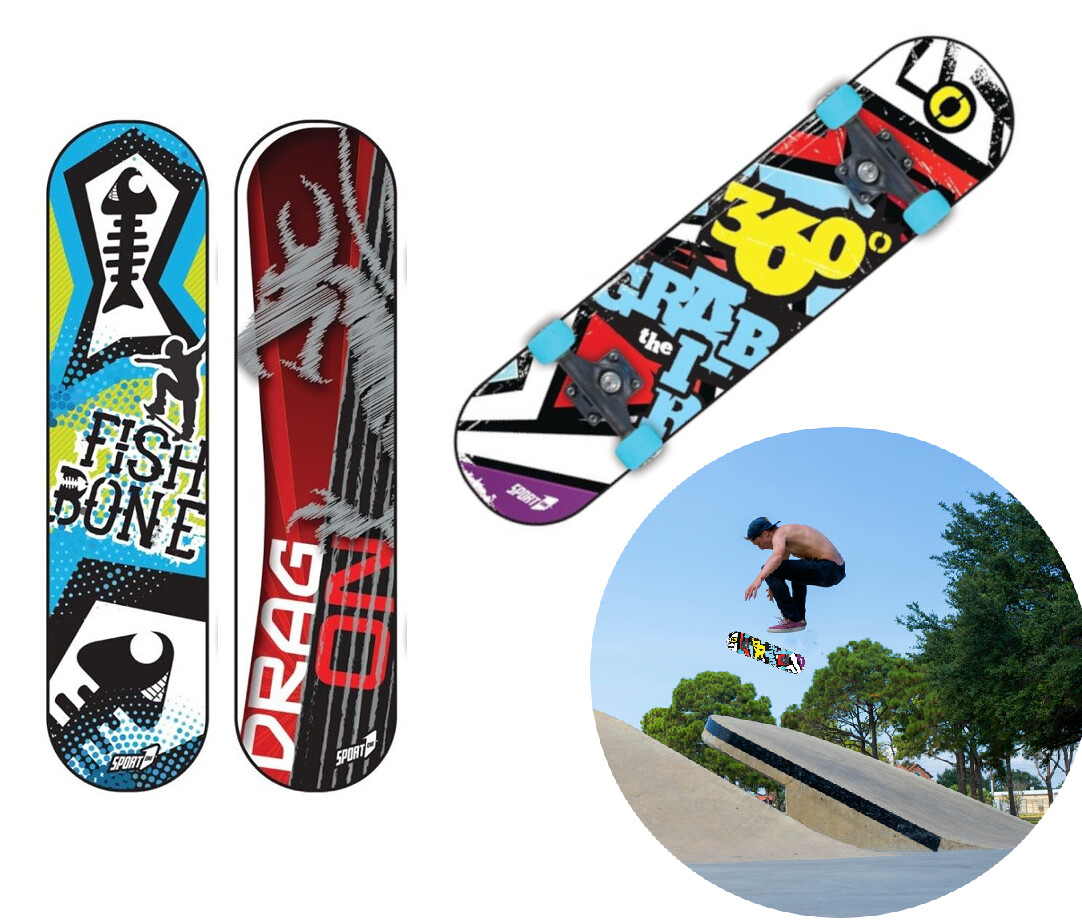 Skateboard Completo Professionale - 7 Strati Acero, Cuscinetti ABEC-7 - Foto 7