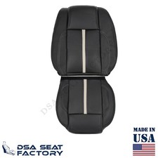 Für 2010-2014 Ford Mustang Gt Coupe Fahrerseite Sitzbezug - LEDER SCHWARZ