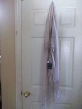 NWT MODENA BEIGE LIGHTWEIGHT FRINGE LONG SHAWL WRAP SCARF NEW