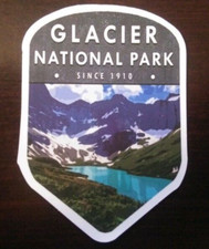 GLACIER NATIONAL PARK Matte Vinyl Sticker Decal indoor outdoor laptop montana mt