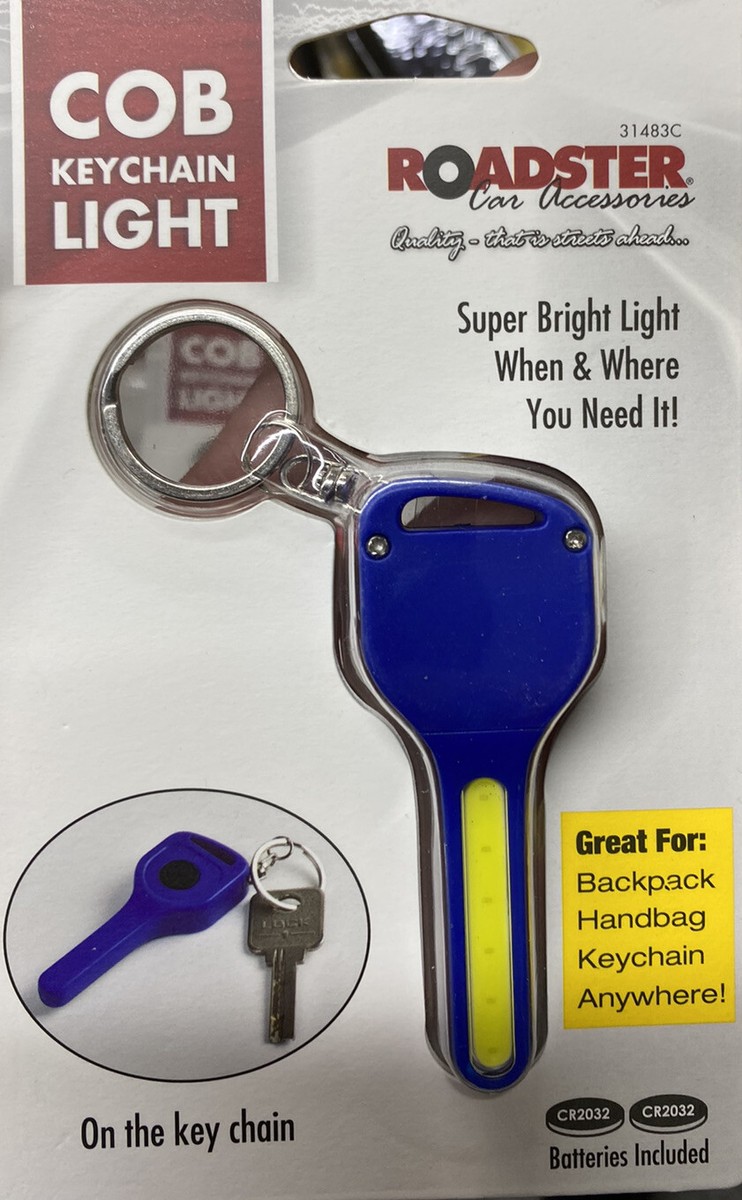 LED COB Key Light Keychain Mini Torch Outdoor Flashlight Bag