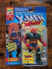 UNCANNY X-MEN / X-FORCE GRIZZLY Action Figure ToyBiz ON CARD Marvel