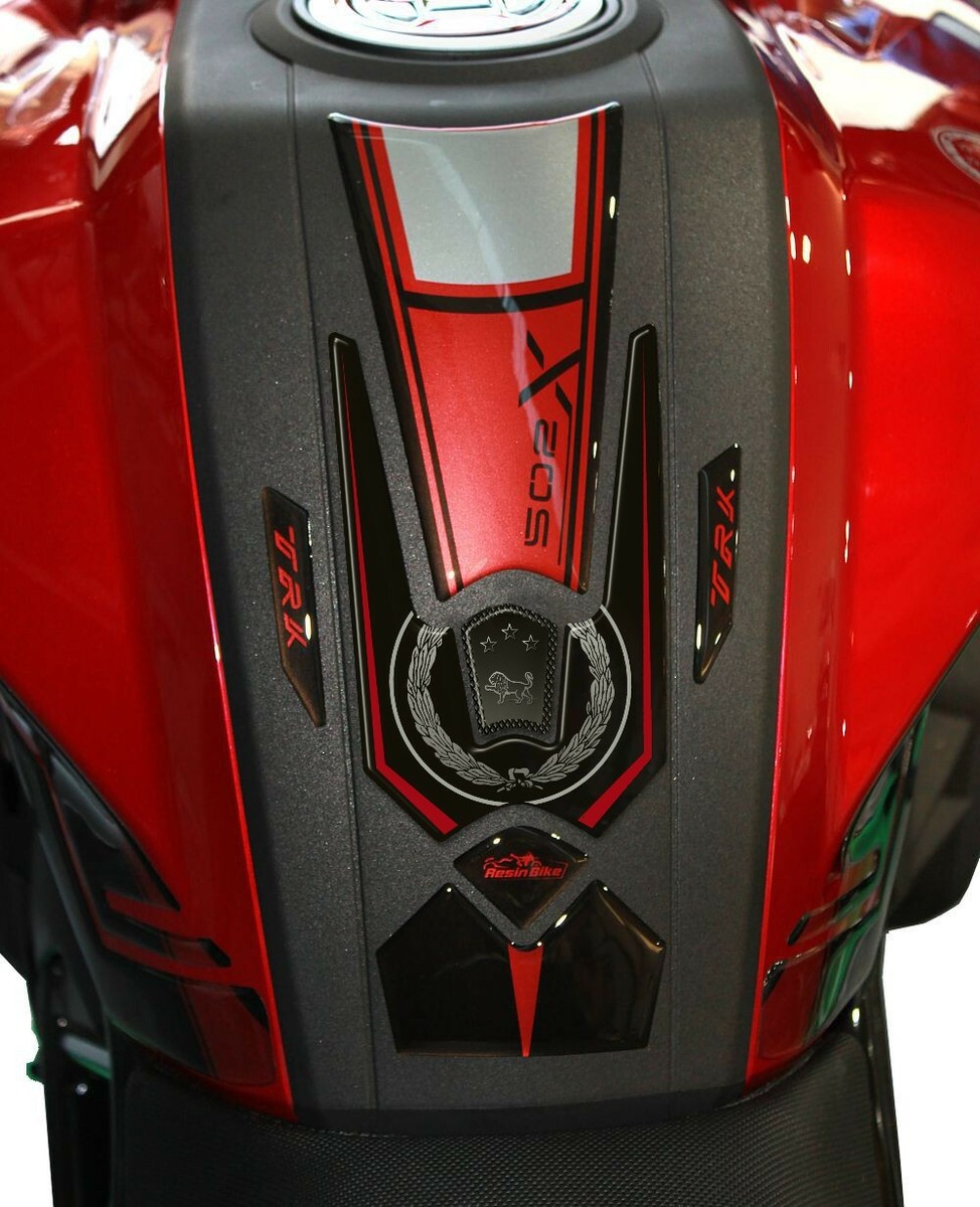 3D Tankpads Aus Harz Für Benelli TRK 502 X – Weiß, Selbstklebend, UV-beständig