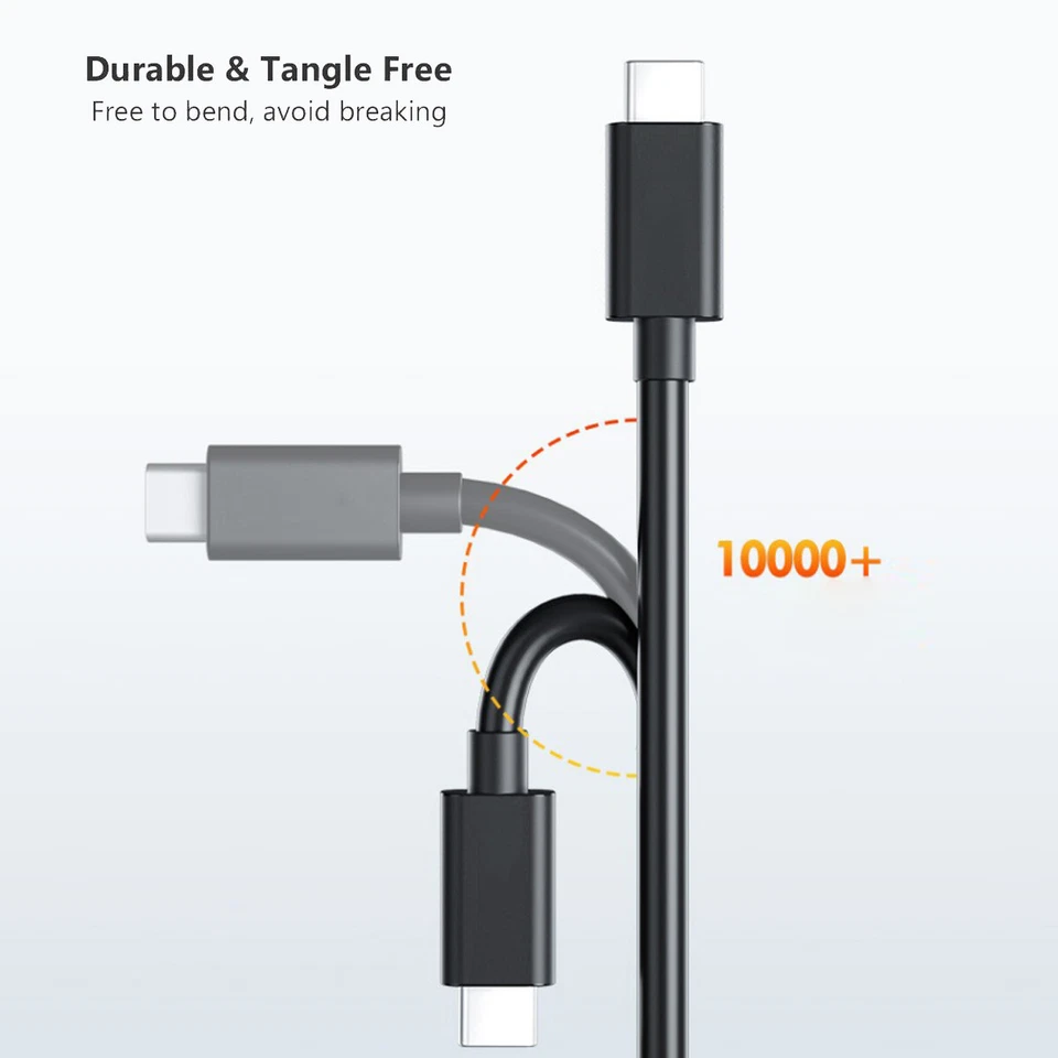 6ft USB-C to USB-C Cable Fast Charger Cord For Samsung S21 Ultra/S21/+/S21 FE 5G - Image 4 of 4
