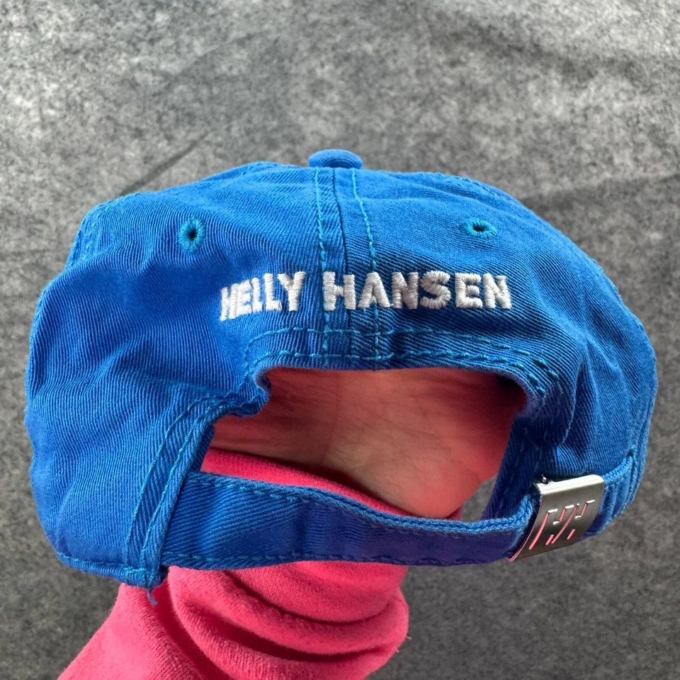 Helly Hansen Hat Adult OS Blue Logo Baseball Cap Adjustable Cotton Casual - Image 2 of 4
