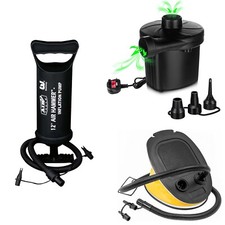 Electric Air Pump Hand Foot Air Pump Blow Ups Inflatables Airbed Mattress Pool