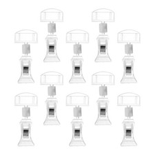 10PCS Stand Display Merchandise Sign Display Clip Holder Rotatable-on Holder