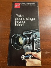GAF Super 8 Synchronized Sound Movie Cameras Soundstage Vintage Booklet