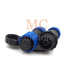 SD13 5A 6Pin Waterproof Wire Connector Plug Socket,LED Power Cable Connector