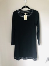 NWT Michael Kors Basics Black Jersey Dress QH88F0R8KC - Small