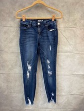Refuge Women's Blue Distressed Jeans Size 4