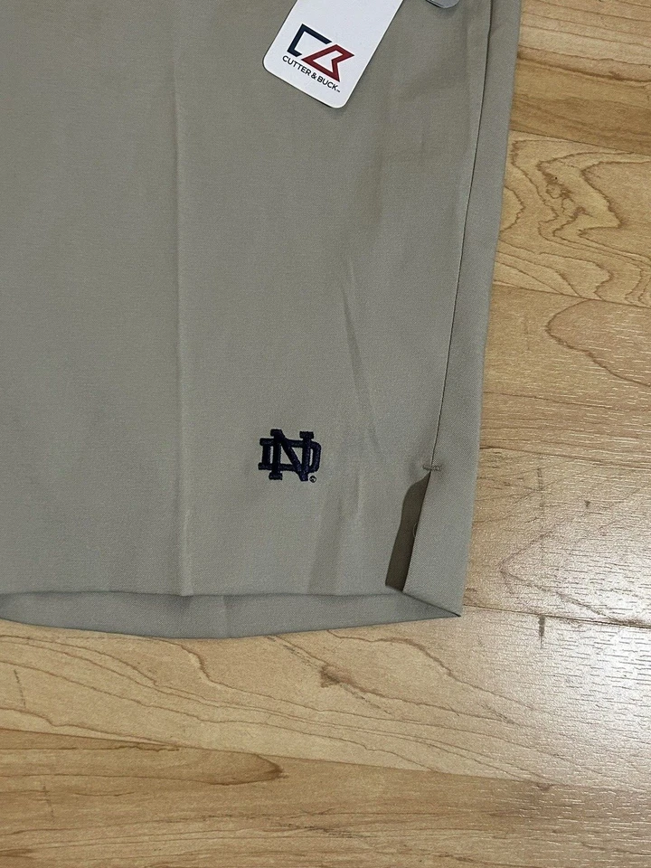 Notre Dame Cutter & Buck Golf Shorts Womens Size 2 - Image 3 of 4
