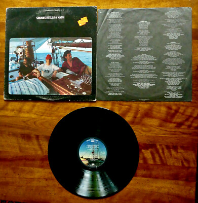CROSBY STILLS NASH LP ALLIES 1977 CSN Atlantic SD 19104 Orig Liner Sleeve Stereo