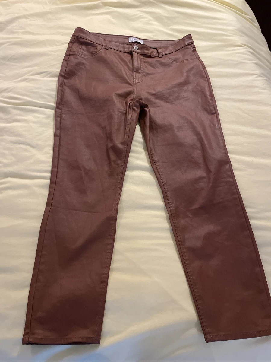 Leather trousers shop size 18
