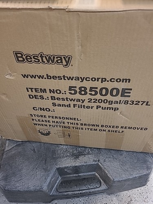 #ad Bestway 2200 Gallon Sand Filter Pump for Above Ground Swimming Pools 58500E $170.00