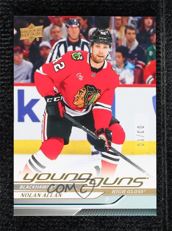 2024 Upper Deck Series 2 Young Guns High Gloss 3/10 Nolan Allan #491 Rookie RC