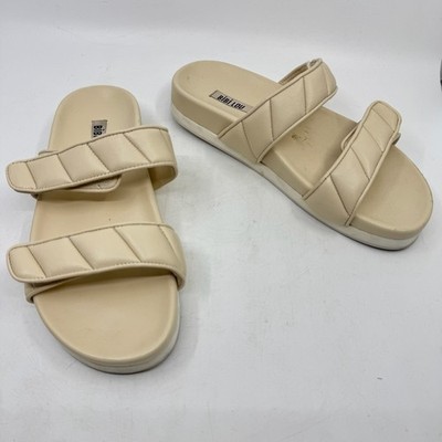 BIBI LOU Cortona Puff Slide Sandals in Ivory- Size 40/US 9- Excellent Condition